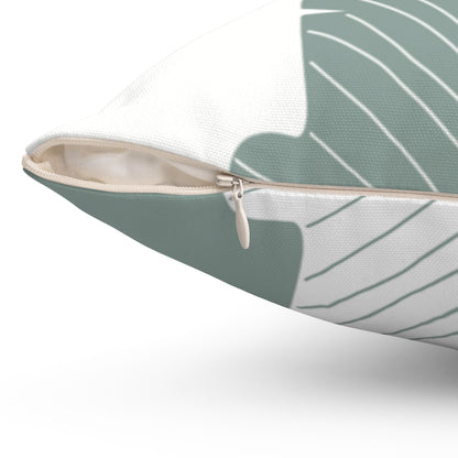 Abstract Green Leaf Double Sided Cushion Home Decoration Accents - 4 Sizes