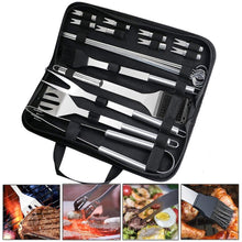 Load image into Gallery viewer, Stainless Steel BBQ Grill 20 PCS Utensils Set
