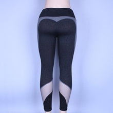 Load image into Gallery viewer, High Waist Yoga Pants with Mesh Panels
