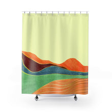 Load image into Gallery viewer, Yellow Toscana Landscape Shower Curtains
