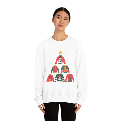 Womens Christmas Tree Theme Sweatshirt