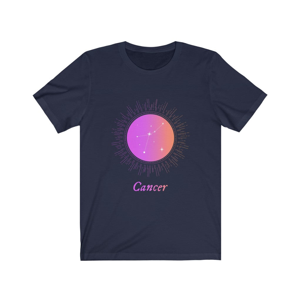 Womens Cancer Gradient Zodiac T-Shirt