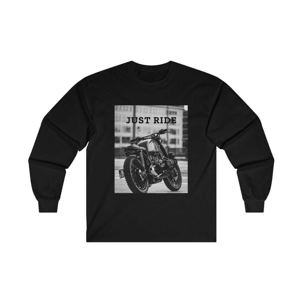 Men's Motorcycle Graphic Long Sleeve Tee
