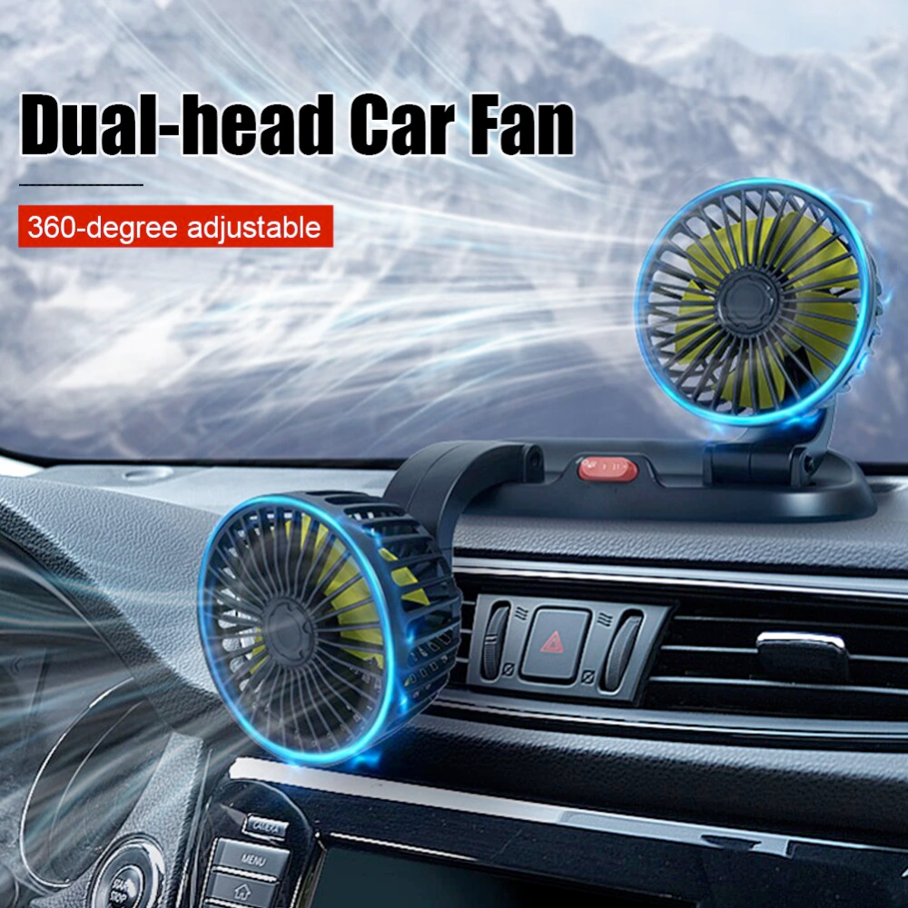 Car Custom Fan Adjustable Dual-Vent Car Fan – Onetify