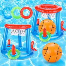 Load image into Gallery viewer, Inflatable Swimming Pool Basket Ball Set
