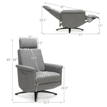 Load image into Gallery viewer, Sleek Reclining Massage Chair with Foot Rest

