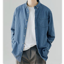 Load image into Gallery viewer, Mens Relaxed Fit Denim Shirt
