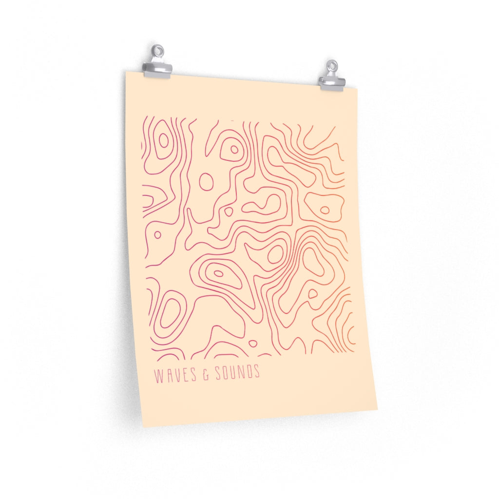 Waves and Sounds Music Poster