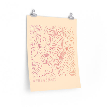 Waves and Sounds Music Poster