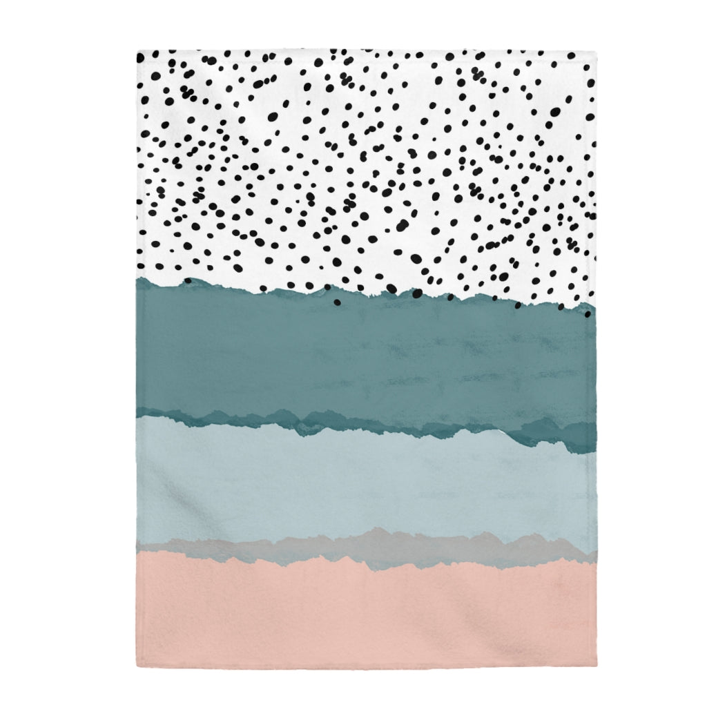 Abstract Lines Plush Throw Blanket - 3 sizes