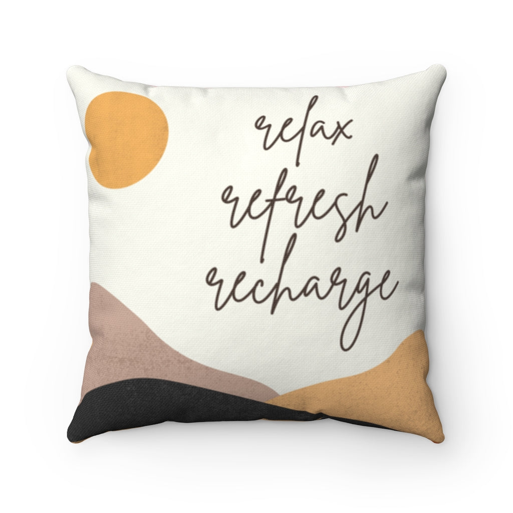Relax, Refresh, Recharge Home Decoration Accents - 4 Sizes