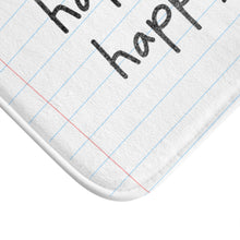 Load image into Gallery viewer, Happy Mind, Happy Life Pencil Font Bath Mat

