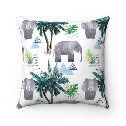 Lucky Elephant Two Color Sided Cushion Home Decoration Accents - 4 Sizes