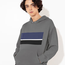 Load image into Gallery viewer, Mens Multi Strip Hooded Sweatshirt
