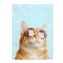 Load image into Gallery viewer, Cat Rules Velveteen Plush Blanket
