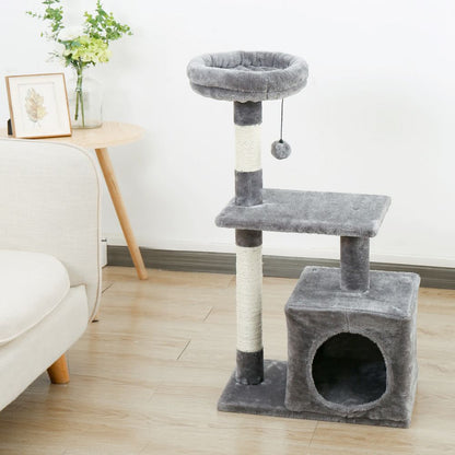 Cat Tree House 3 Tier Scratching Post