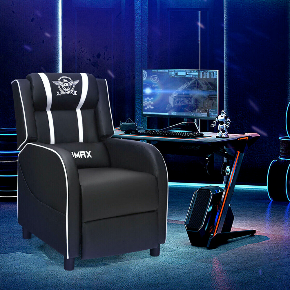 Reclining Gaming Massage Chair with Lumber Support