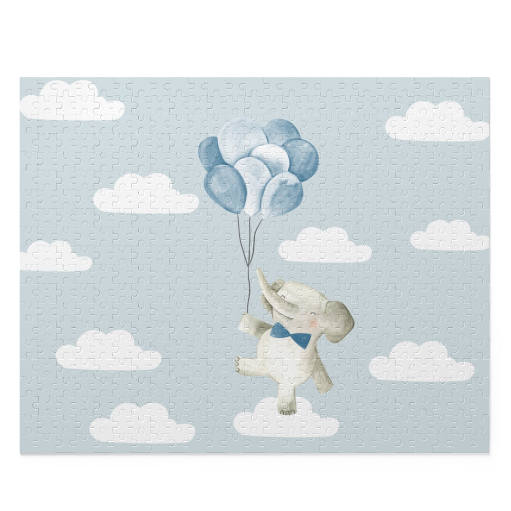 Baby Elephant Floating in the Clouds Jigsaw Puzzle 500-Piece