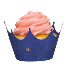 Load image into Gallery viewer, Imperial Crown Lace Laser Cut Cupcake Muffin Wrapper 100 pcs
