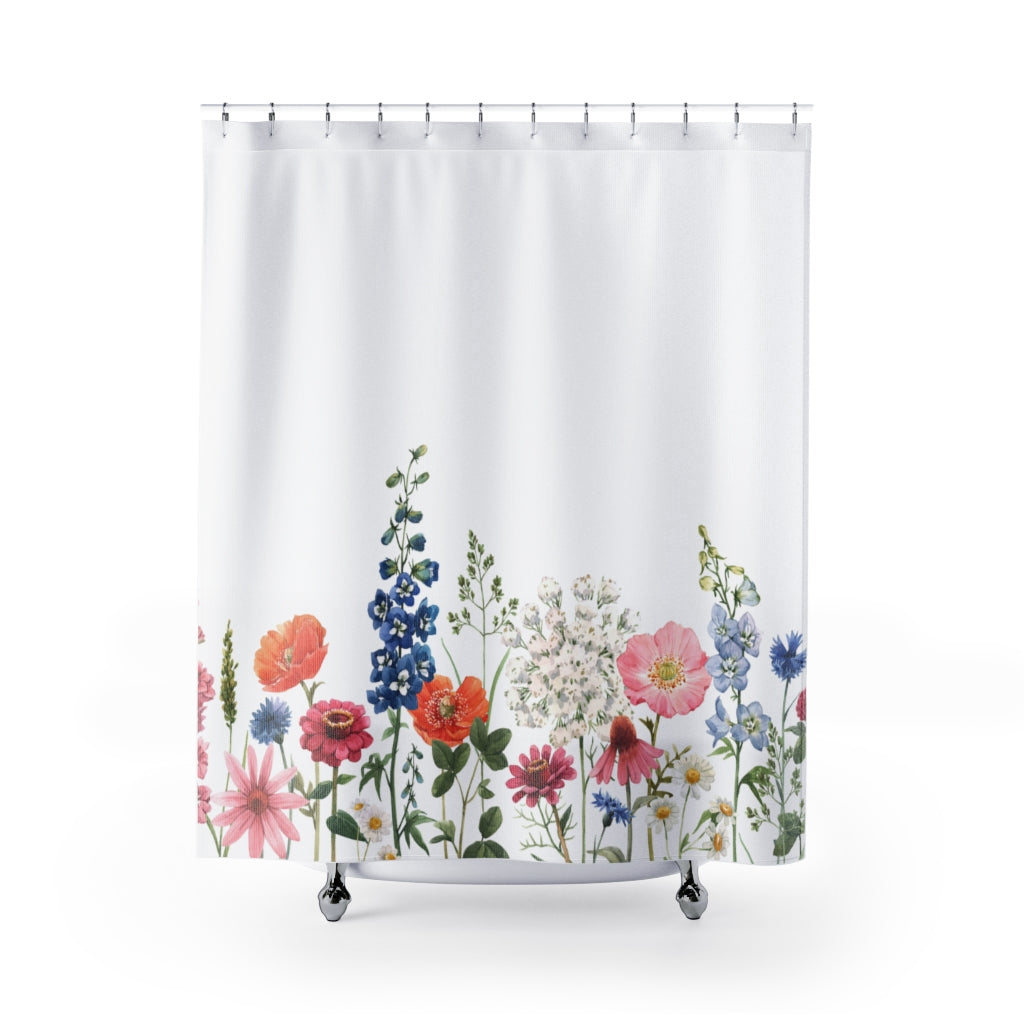 Spring Floral Garden Shower Curtains Home Decor