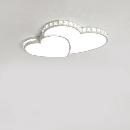 Romantic Double Heart Shaped Ceiling LED Light Fixture