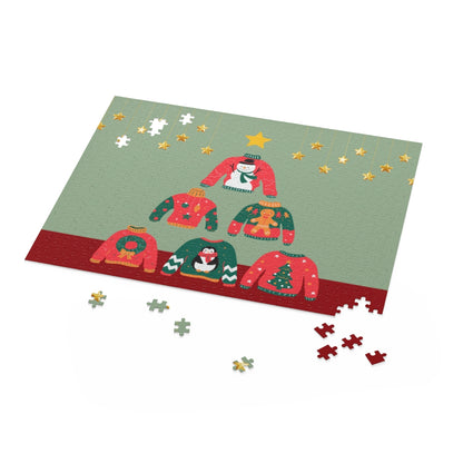 Christmas Ugly Sweater Tree Jigsaw Puzzle 500-Piece