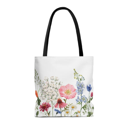Double Sided Spring Floral Print Tote Bag Medium