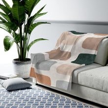 Load image into Gallery viewer, Abstract Bars Blanket Plush Throw
