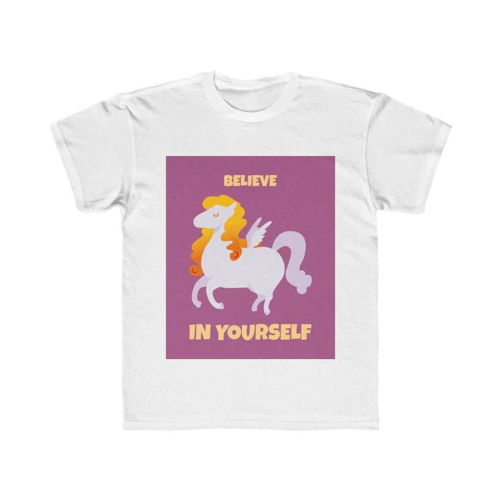Kids Girls Believe In Yourself T-Shirt