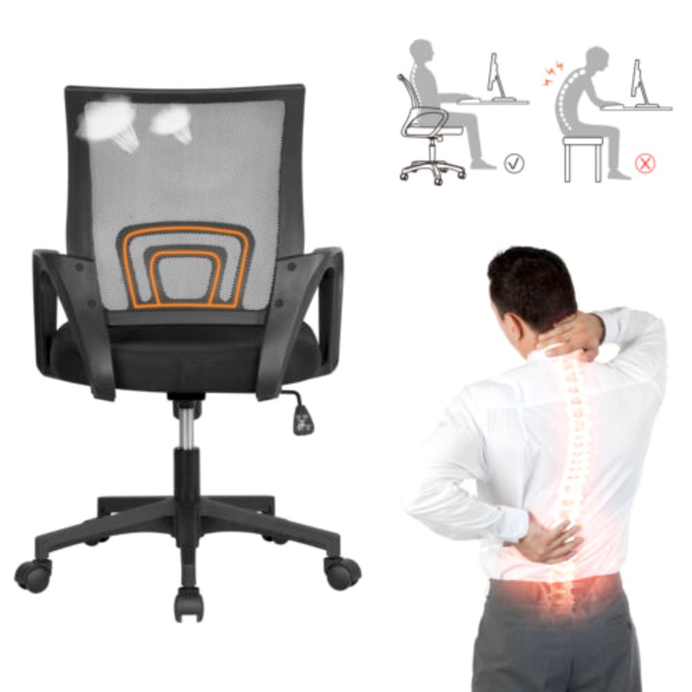 Mesh Office Chair with Back Support