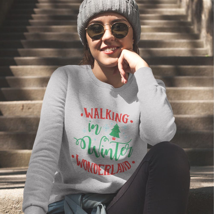 Simply Love Full Size WINTER WONDERLAND ALUMNI Graphic Long Sleeve Sweatshirt