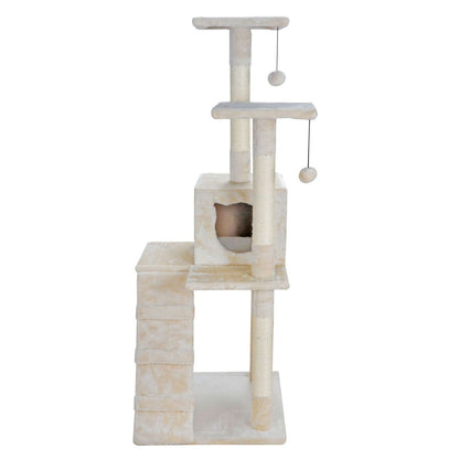 Cat Tree House Scratching Post with Stairs