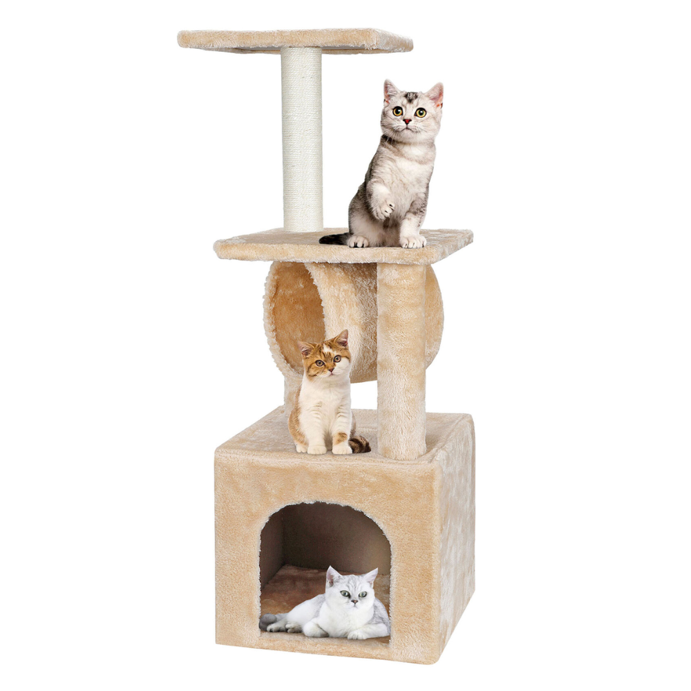 Cat Tree House Tower Scratching Bed Post