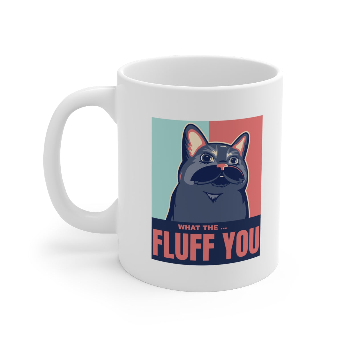 Funny Cat Fluff Mug