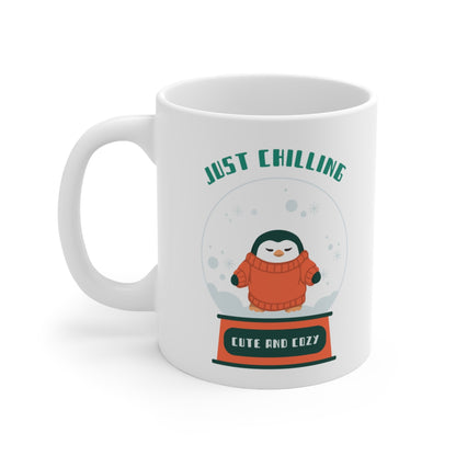 Just Chilling Cute Penguin Mug