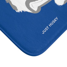 Load image into Gallery viewer, Cute Husky Blue Bath Mat
