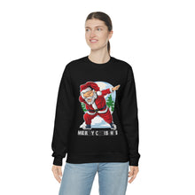 Load image into Gallery viewer, Womens Dabbing Santa Crewneck Sweatshirt
