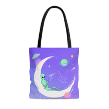Load image into Gallery viewer, Chilling Alien Tote Bag Medium

