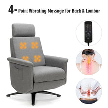 Load image into Gallery viewer, Sleek Reclining Massage Chair with Foot Rest
