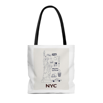 Symbols of NYC Everyday Shopper Tote Bag Medium