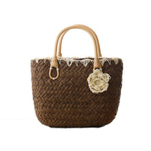 Load image into Gallery viewer, Straw Purse with Rattan Handles by Coseey
