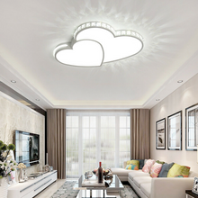 Load image into Gallery viewer, Romantic Double Heart Shaped Ceiling LED Light Fixture
