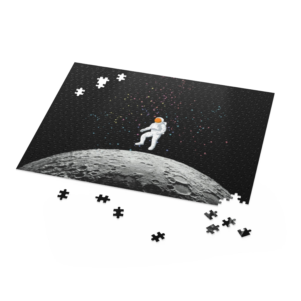Astronaut on the Moon Jigsaw Puzzle 500-Piece