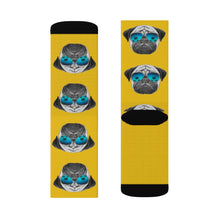 Load image into Gallery viewer, Pug in Sunglasses Fun Novelty Socks
