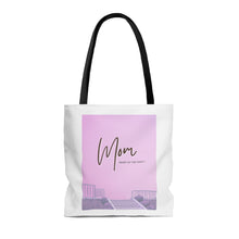 Load image into Gallery viewer, Shopper Tote Mom is The Heart Of The Family Bag Medium
