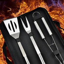 Load image into Gallery viewer, 3 PCS Stainless Steel BBQ Grill Utensils Set
