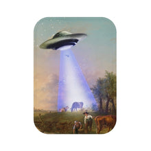 Load image into Gallery viewer, UFO Abducting Cow Bath Mat Home Accents
