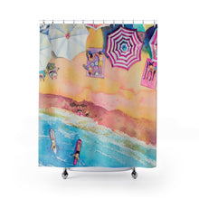 Load image into Gallery viewer, Colorful Day at the Beach Shower Curtains Home Decor
