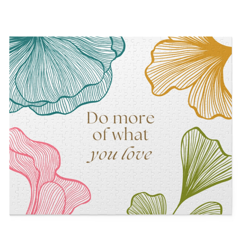 Floral Do More of What You Love Jigsaw Puzzle 500-Piece