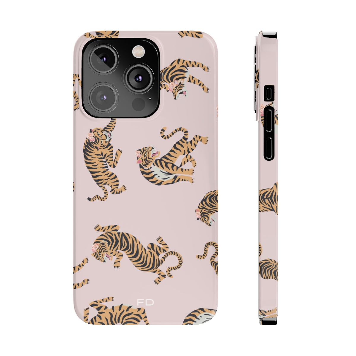 Leopard with Roses Slim Case for iPhone
